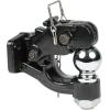 imageMytee Products Pintle Hitch with 2516Inch Trailer Ball 8 Ton Combination Hitch with Mounting Kit  Bolt On Adjustable Pintle Hook Ball Combo  PowderCoated HeavyDuty2516 Ball