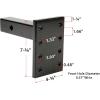 imageMytee Products Pintle Hitch with 2516Inch Trailer Ball 8 Ton Combination Hitch with Mounting Kit  Bolt On Adjustable Pintle Hook Ball Combo  PowderCoated HeavyDuty2516 Ball w Mounting Plate