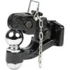 imageMytee Products Pintle Hitch with 2516Inch Trailer Ball 8 Ton Combination Hitch with Mounting Kit  Bolt On Adjustable Pintle Hook Ball Combo  PowderCoated HeavyDuty2516 Ball w Mounting Plate