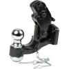 imageMytee Products Pintle Hitch with 2516Inch Trailer Ball 8 Ton Combination Hitch with Mounting Kit  Bolt On Adjustable Pintle Hook Ball Combo  PowderCoated HeavyDuty2 Ball w Mounting Plate