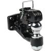 imageMytee Products Pintle Hitch with 2516Inch Trailer Ball 8 Ton Combination Hitch with Mounting Kit  Bolt On Adjustable Pintle Hook Ball Combo  PowderCoated HeavyDuty2 Ball