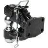 imageMytee Products Pintle Hitch with 2516Inch Trailer Ball 8 Ton Combination Hitch with Mounting Kit  Bolt On Adjustable Pintle Hook Ball Combo  PowderCoated HeavyDuty2 Ball
