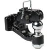 imageMytee Products Pintle Hitch with 2516Inch Trailer Ball 8 Ton Combination Hitch with Mounting Kit  Bolt On Adjustable Pintle Hook Ball Combo  PowderCoated HeavyDuty2 Ball