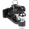 imageMytee Products Pintle Hitch with 2516Inch Trailer Ball 8 Ton Combination Hitch with Mounting Kit  Bolt On Adjustable Pintle Hook Ball Combo  PowderCoated HeavyDuty2516 Ball w Mounting Plate