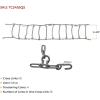 imageMytee Products Set of 2 225quot Twist Link Snow Tire Chain for Semi Trucks  Emergency Tire Traction Grip Chains  Snow Blower Single Wheel Chains for Commercial Trucks SUVs Pickups Auto TracSingle Tire 245 Inch