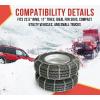 imageMytee Products Set of 2 225quot Twist Link Snow Tire Chain for Semi Trucks  Emergency Tire Traction Grip Chains  Snow Blower Single Wheel Chains for Commercial Trucks SUVs Pickups Auto TracDouble Tire 225 Inch