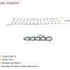 imageMytee Products Set of 2 225quot Twist Link Snow Tire Chain for Semi Trucks  Emergency Tire Traction Grip Chains  Snow Blower Single Wheel Chains for Commercial Trucks SUVs Pickups Auto TracSingle Tire 165 Inch 10 wide