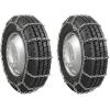imageMytee Products Set of 2 225quot Twist Link Snow Tire Chain for Semi Trucks  Emergency Tire Traction Grip Chains  Snow Blower Single Wheel Chains for Commercial Trucks SUVs Pickups Auto TracSingle Tire 245 Inch