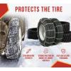imageMytee Products Set of 2 225quot Twist Link Snow Tire Chain for Semi Trucks  Emergency Tire Traction Grip Chains  Snow Blower Single Wheel Chains for Commercial Trucks SUVs Pickups Auto TracDouble Tire 225 Inch