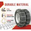 imageMytee Products Set of 2 225quot Twist Link Snow Tire Chain for Semi Trucks  Emergency Tire Traction Grip Chains  Snow Blower Single Wheel Chains for Commercial Trucks SUVs Pickups Auto TracDouble Tire 225 Inch