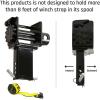 imageMytee Products Stake Pocket Winch ampamp Winch Straps Kit  4 Pack Kinedyne 4quot x 30 Yellow Winch Strap with Flat Hook ampamp 4 Pack Stake Pocket Winch for Flatbed TrailersBlack