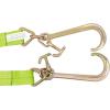 imageMytee Products V Bridle Tow Strap 3quot x 36quot w 15quot J Hook wTJ Hooks Hi VIZHigh Abrasion Green Webbing 5400 lbs WLL  Recovery VStrap wReinforced Webbing for Towing Car Wrecker Rollback15 J Hook  TJ Hook