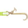 imageMytee Products V Bridle Tow Strap 3quot x 36quot w 15quot J Hook wTJ Hooks Hi VIZHigh Abrasion Green Webbing 5400 lbs WLL  Recovery VStrap wReinforced Webbing for Towing Car Wrecker Rollback15 J Hook  TJ Hook