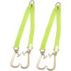 imageMytee Products V Bridle Tow Strap 3quot x 36quot w 15quot J Hook wTJ Hooks Hi VIZHigh Abrasion Green Webbing 5400 lbs WLL  Recovery VStrap wReinforced Webbing for Towing Car Wrecker Rollback15 J Hook  TJ Hook