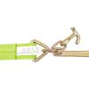 imageMytee Products V Bridle Tow Strap 3quot x 36quot w 15quot J Hook wTJ Hooks Hi VIZHigh Abrasion Green Webbing 5400 lbs WLL  Recovery VStrap wReinforced Webbing for Towing Car Wrecker Rollback15 J Hook  TJ Hook