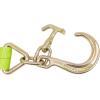 imageMytee Products V Bridle Tow Strap 3quot x 36quot w 15quot J Hook wTJ Hooks Hi VIZHigh Abrasion Green Webbing 5400 lbs WLL  Recovery VStrap wReinforced Webbing for Towing Car Wrecker Rollback8 J Hook  TJ Hook