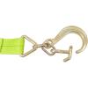 imageMytee Products V Bridle Tow Strap 3quot x 36quot w 15quot J Hook wTJ Hooks Hi VIZHigh Abrasion Green Webbing 5400 lbs WLL  Recovery VStrap wReinforced Webbing for Towing Car Wrecker Rollback8 J Hook  TJ Hook