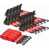 imageMytee Products 10 Pack 1quot x 10 Ratchet Strap with S Hook  Red20  Pack