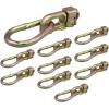 imageMytee Products 10 Pack Double Stud L Track Fitting wPear Link for L Track Rails  1666 lbs WLL L Track Tie Down Accessories for Enclosed Truck Trailer to Create TieDown Anchor Points10  Pack