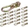 imageMytee Products 10 Pack Double Stud L Track Fitting wPear Link for L Track Rails  1666 lbs WLL L Track Tie Down Accessories for Enclosed Truck Trailer to Create TieDown Anchor Points20  Pack