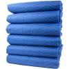 imageMytee Products 12 Pack 72quot x 80quot 85 lbdz Weight Heavy Duty Moving Blankets  Blue Woven Polyester Furniture Moving Pads for Protection in Moving or Storage6  Pack