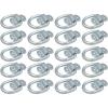 imageMytee Products 12quot BoltOn D Ring Heavy Duty Tie Down Anchor wMounting Brackets 12000 LBS Breaking Strength  White Blue Zinc  Cargo Tie Down Anchors for Flatbed Trucks Trailers 8 Pack20  Pack