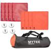 imageMytee Products 13 Pcs Safety Flag with Magnetic Flag Holder Kit  4Pcs Red ampamp 4Pcs Orange PVC Mesh Warning Safety Flag 4 Magnetic Flag Holder ampamp 1 Bag for Trucks TrailersMulti