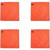 imageMytee Products 13 Pcs Safety Flag with Magnetic Flag Holder Kit  4Pcs Red ampamp 4Pcs Orange PVC Mesh Warning Safety Flag 4 Magnetic Flag Holder ampamp 1 Bag for Trucks TrailersOrange