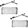 imageMytee Products 2 Pack 40quot70quot Ratcheting Cargo Bar for Pickup Truck Bed with 60quotx24quot Storage Net  Adjustable Load Lock Bars  Truck Bed Cargo Stabilizer Bar for Semi Trailers SUV ampamp Bed Divider2  Pack