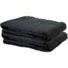 imageMytee Products 2 Pack Small Black Sound Dampening Blanket with Grommets  48quot x 48quot  Moving Blanket with Sound Absorption  CottonPolyester Woven Machine Washable2  Pack