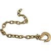 imageMytee Products 38quot x 36quot Grade 70 Trailer Safety Chains wForged Hook ampamp Safety Clip1  Pack