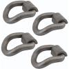 imageMytee Products 4 Pack 1quot Bent Forged DRing wWeld On Clip WLL 15600 lbs4  Pack