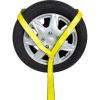 imageMytee Products 4 Pack 2quot x12 Winch Lasso Strap with O Ring Yellow  Car Tie Down Tire Straps for Trailers Auto Tow Car Hauler Wheel NetYellow
