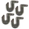 imageMytee Products 4 Pack 38quot Heavy Duty G80 TGrab Hook Combo 7100 lbs WLL