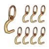 imageMytee Products 4 Pack G70 Forged Datsun Mini J Hook with Link for Car Hauling  11000 lbs Breaking Strength  Auto Tie Down Mini J Hook for Car Hauler Wrecker ampamp Towing Trucks8  Pack