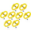 imageMytee Products 4 Pack Grade 80 38quot Safety Chain Connector Hammer Lock Link  7100 lbs WLL Forged Alloy Steel Tow Hitch Coupling Link for Trucks Powder Coated Trailer Safety Chain Extention8  Pack