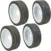 imageMytee Products 4 Set SkyJack 158436 158437 Scissor Lift Tires 12 x 4 Plain Brake Model  SJIII3219 SJIII3015 SJIII3215 SJIII3019  NonMarking Wheel Assembly12 x 4  Set of 4