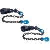 imageMytee Products 4 Ton 45quot Snatch Block wSwivel Shackle and 30quot Chain 38 G100 Flatbed Tow Truck Rollback Wrecker Car Carrier Cable2  Pack
