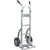 imageMytee Products 600 lbs Aluminum Hand Truck Heavy Duty Dolly with P Handle ampamp 10quot Caster Wheels  Hand Truck with Skid Bars ampamp Vertical Loop Handle  523quot x 175quot with 193quot x 75quot Nose Plate1  Pack