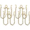 imageMytee Products Grade 70 516quot VChain Bridle Tow w 4quot Mini J Hooks ampamp Grab Hooks at Pear Link  3 Leg 4700 LBS WLL Tow Truck Chain for Trailer Wrecker Recovery Towing4  Pack