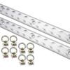 imageMytee Products Heavy Duty Aluminum 6ft LTrack 2 Pcs wLTrack Stud Stainless Steel Ring 8 Pcs Tie Down System for Enclosed Trailers and Cargo VansSilver