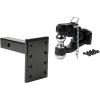 imageMytee Products Pintle Hitch with 2516Inch Trailer Ball 8 Ton Combination Hitch with Mounting Kit  Bolt On Adjustable Pintle Hook Ball Combo  PowderCoated HeavyDuty2 Ball w Mounting Plate