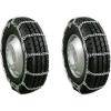 imageMytee Products Set of 2 225quot Twist Link Snow Tire Chain for Semi Trucks  Emergency Tire Traction Grip Chains  Snow Blower Single Wheel Chains for Commercial Trucks SUVs Pickups Auto TracSingle Tire 175 Inch