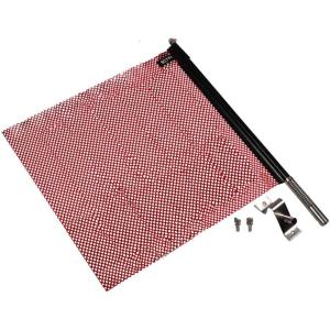 imageEZ Mount Warning Flag Red 18quot x 18quot Mesh Safety Flag DOT Compliant  Spring Loaded Quick n Easy Disconnect  4 PackRed