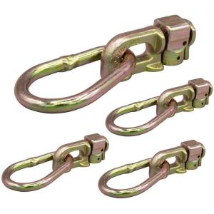 imageMytee Products 10 Pack Double Stud L Track Fitting wPear Link for L Track Rails  1666 lbs WLL L Track Tie Down Accessories for Enclosed Truck Trailer to Create TieDown Anchor Points4  Pack