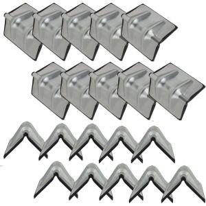 imageMytee Products 10 Pack Steel Corner Protector with Rubber Chain Cargo Flatbed20  Pack