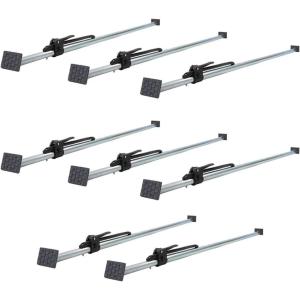 imageMytee Products 100 Pack Heavy Duty Adjustable Load Lock Bar for Semi Trailers Truck Box  8975quot1045quot Long Steel Ratcheting Cargo Bar TieDown Holder for Enclosed Truck ampamp Vans with 2quot  4quot Pads8  Pack