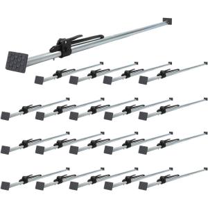 imageMytee Products 100 Pack Heavy Duty Adjustable Load Lock Bar for Semi Trailers Truck Box  8975quot1045quot Long Steel Ratcheting Cargo Bar TieDown Holder for Enclosed Truck ampamp Vans with 2quot  4quot Pads20  Pack