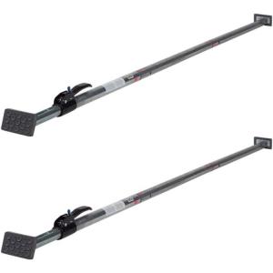 imageMytee Products 100 Pack Heavy Duty Adjustable Load Lock Bar for Semi Trailers Truck Box  8975quot1045quot Long Steel Ratcheting Cargo Bar TieDown Holder for Enclosed Truck ampamp Vans with 2quot  4quot Pads2  Pack