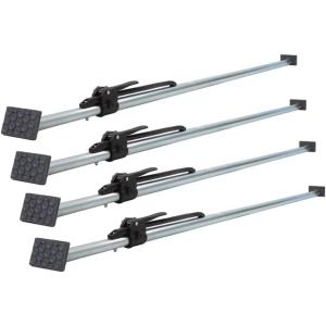 imageMytee Products 100 Pack Heavy Duty Adjustable Load Lock Bar for Semi Trailers Truck Box  8975quot1045quot Long Steel Ratcheting Cargo Bar TieDown Holder for Enclosed Truck ampamp Vans with 2quot  4quot Pads4  Pack